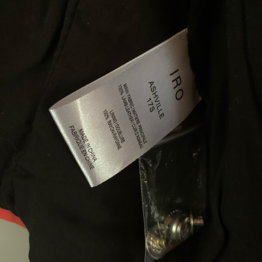 IRO Ashville Distressed Leather Jacket EUC - Picture 6 of 16